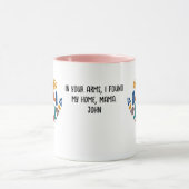 パーソナライズされたレトロミニマル靴底記号 マグカップ (中央)