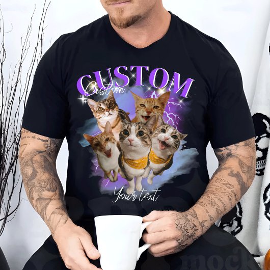 パーソナライズされたレトロヴィンテージおもしろいラップの Tシャツ