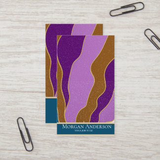 パーソナライズされたレトロヴィンテージ抽象芸術トレンディー 名刺