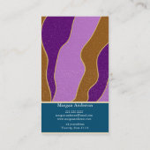 パーソナライズされたレトロヴィンテージ抽象芸術トレンディー 名刺 (裏面)