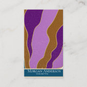 パーソナライズされたレトロヴィンテージ抽象芸術トレンディー 名刺 (正面)