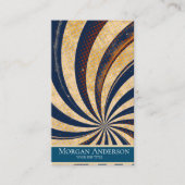 パーソナライズされたレトロヴィンテージ抽象芸術トレンディー 名刺 (正面)