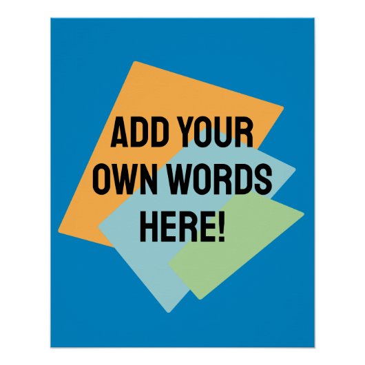 パーソナライズされたレトロ図形 ポスター (正面)