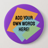 パーソナライズされたレトロ図形 缶バッジ (正面)