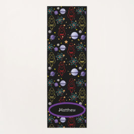パーソナライズされたレトロ宇宙エクササイズ ヨガマット