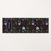 パーソナライズされたレトロ宇宙エクササイズ ヨガマット (正面(横))