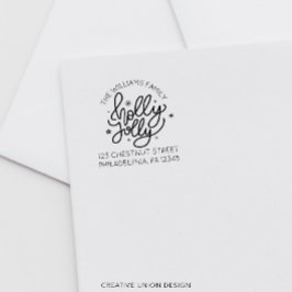 パーソナライズされたレトロ差出人住所ラベル セルフインキングスタンプ