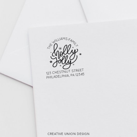 パーソナライズされたレトロ差出人住所ラベル セルフインキングスタンプ