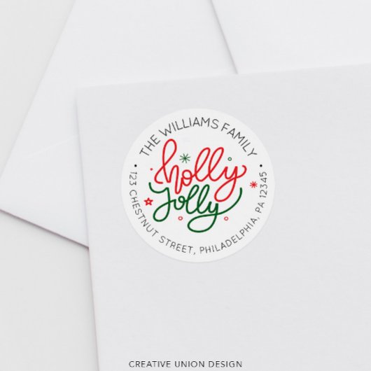 パーソナライズされたレトロ差出人住所ラベル ラウンドシール