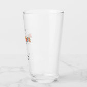 パーソナライズされたレトロ最高のの隣人が今まで可愛い タンブラーグラス (左)