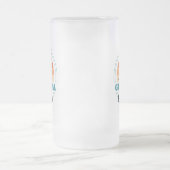 パーソナライズされたレトロ最高のグランパバイパー・ファーザーズデイ フロストグラスビールジョッキ (中央)