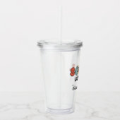 パーソナライズされたレトロ社会福祉士 アクリルタンブラー (右)