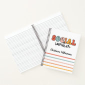 パーソナライズされたレトロ社会福祉士 ノートブック (内部)