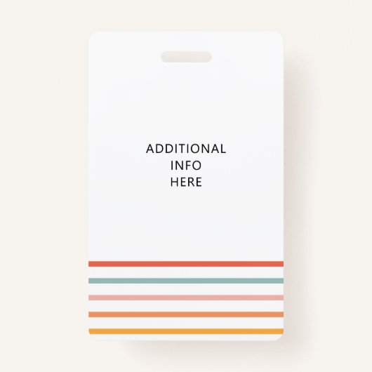 パーソナライズされたレトロ社会福祉士 バッジ (裏面)