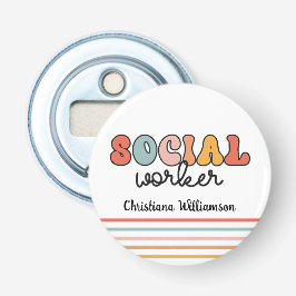 パーソナライズされたレトロ社会福祉士 栓抜き