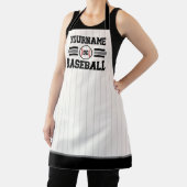 パーソナライズされたレトロ野球選手NAMEチーム エプロン (インサイチュ)