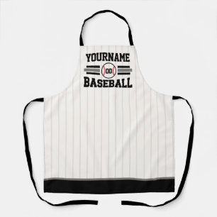 パーソナライズされたレトロ野球選手NAMEチーム エプロン