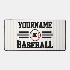 パーソナライズされたレトロ野球選手NAMEチーム デスクマット