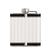 パーソナライズされたレトロ野球選手NAMEチーム フラスク (裏面)