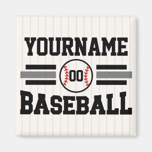 パーソナライズされたレトロ野球選手NAMEチーム マグネット
