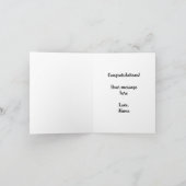 パーソナライズされたレトロ2023年卒業かわいい カード (内部)