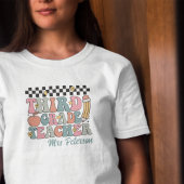 パーソナライズされたレトロ3級先生 Tシャツ