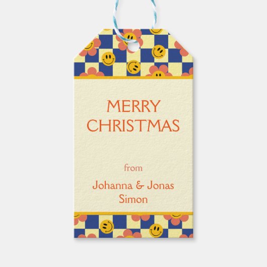 パーソナライズされたレトロ ギフトタグ (正面)