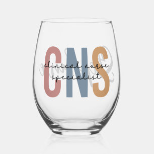 パーソナライズされたレトロCNS臨床ナース専門医 ステムなしワイングラス