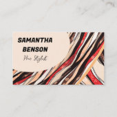 パーソナライズされたレトロGroovy 70s サイケデリック 名刺 (正面)