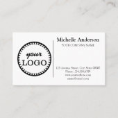 パーソナライズされたロカスタムゴミモダンミニマル 名刺 (正面)