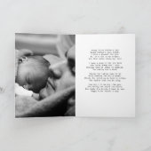 パーソナライズされたログジャケット 赤のファースト ファーザーズ デー カード (内部)