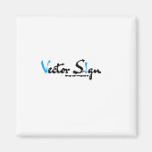 パーソナライズされたロゴのカスタムロゴ マグネット (正面)