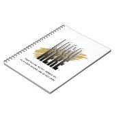 パーソナライズされたロゴプラス文字事業 ノートブック (左側)