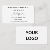 パーソナライズされたロゴ付き名刺 名刺 (正面/裏面)