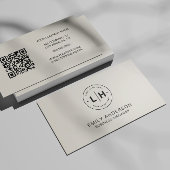 パーソナライズされたロゴ ニュートラルな名刺 名刺