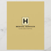 パーソナライズされたロゴ、一般開業医、ナース チラシ (裏面)