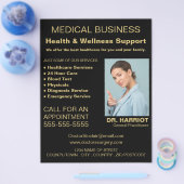 パーソナライズされたロゴ、一般開業医、ナース チラシ (シングル)