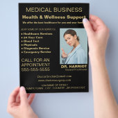 パーソナライズされたロゴ、一般開業医、ナース チラシ (手)