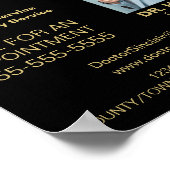 パーソナライズされたロゴ、一般開業医、ナース ポスター (角)