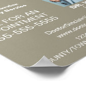 パーソナライズされたロゴ、一般開業医、ナース ポスター (角)