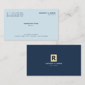 パーソナライズされたロゴ、不動産仲介業者、不動産業者 名刺 (正面/裏面)