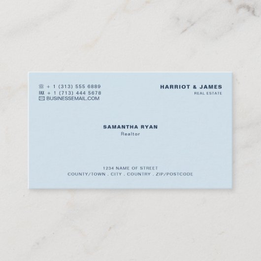 パーソナライズされたロゴ、不動産仲介業者、不動産業者 名刺 (正面)