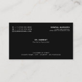パーソナライズされたロゴ、歯医者アポイントメント 名刺 (正面)