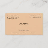 パーソナライズされたロゴ、歯科、歯医者 名刺 (正面)