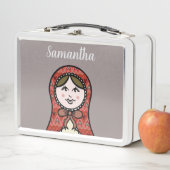 パーソナライズされたロシアの巣人形matryoska メタルランチボックス (インサイチュ)