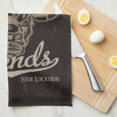 パーソナライズされたロデオ オールドウェスト ステアローピングの伝説 キッチンタオル (四つ折り)