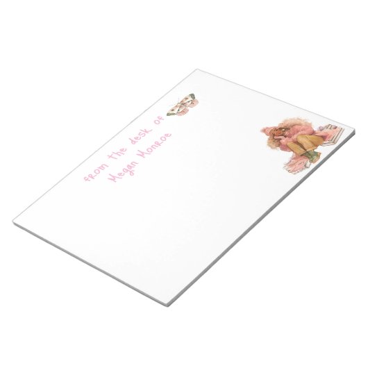 パーソナライズされたロマンス本の愛好家の文房具 ノートパッド (アングル)