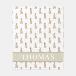 パーソナライズされたローデシアン・リッジバック フリースブランケット