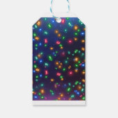 パーソナライズされたローラースケートで滑るネオン誕生日ギフトラベル ギフトタグ (裏面)