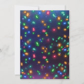 パーソナライズされたローラースケートで滑るネオン誕生日 サンキューカード (裏面)